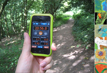 Using GPS on a trail