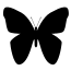 Butterfly silhouette