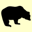 Bear silhouette