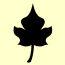 Leaf silhouette