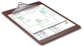 Small Notebook (3" X 5") or a Clipboard with Report Form Attached