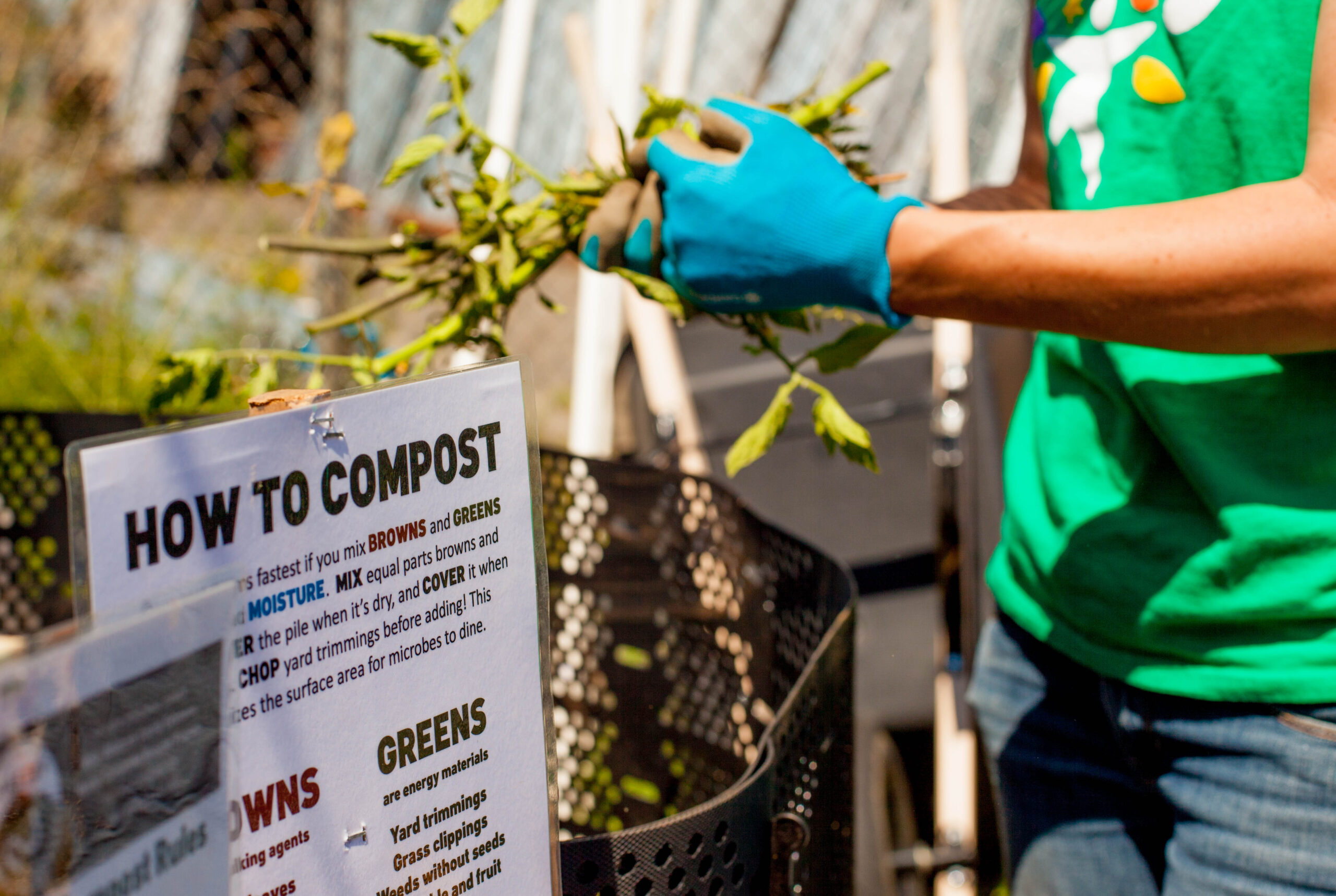 hands-on making compost