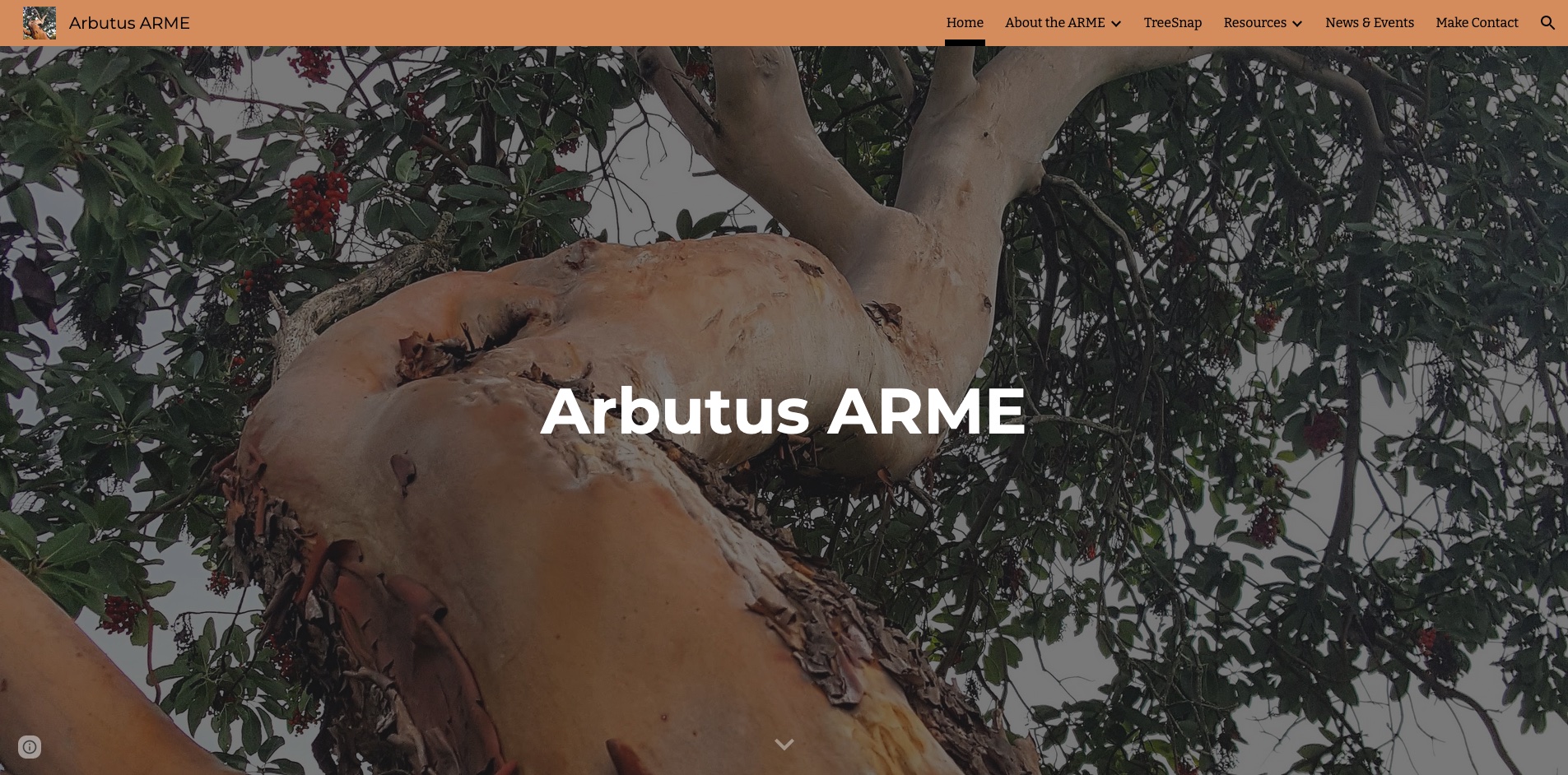 Arbutus ARME Webpage Screenshot
