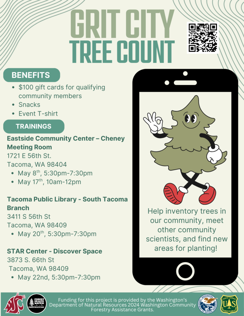 Grit City Tree Count training dates for 2025