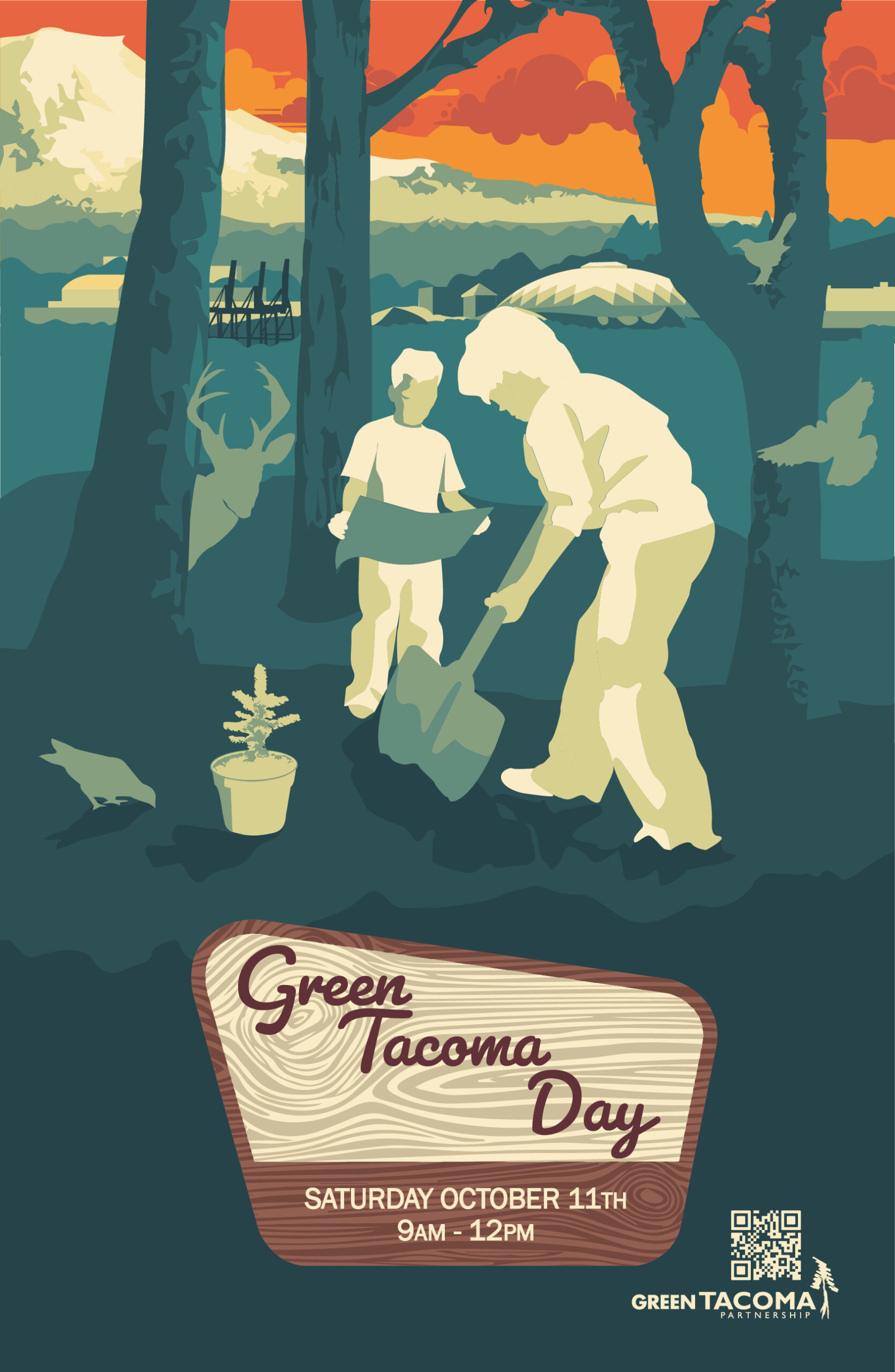 Green Tacoma Day Flyer