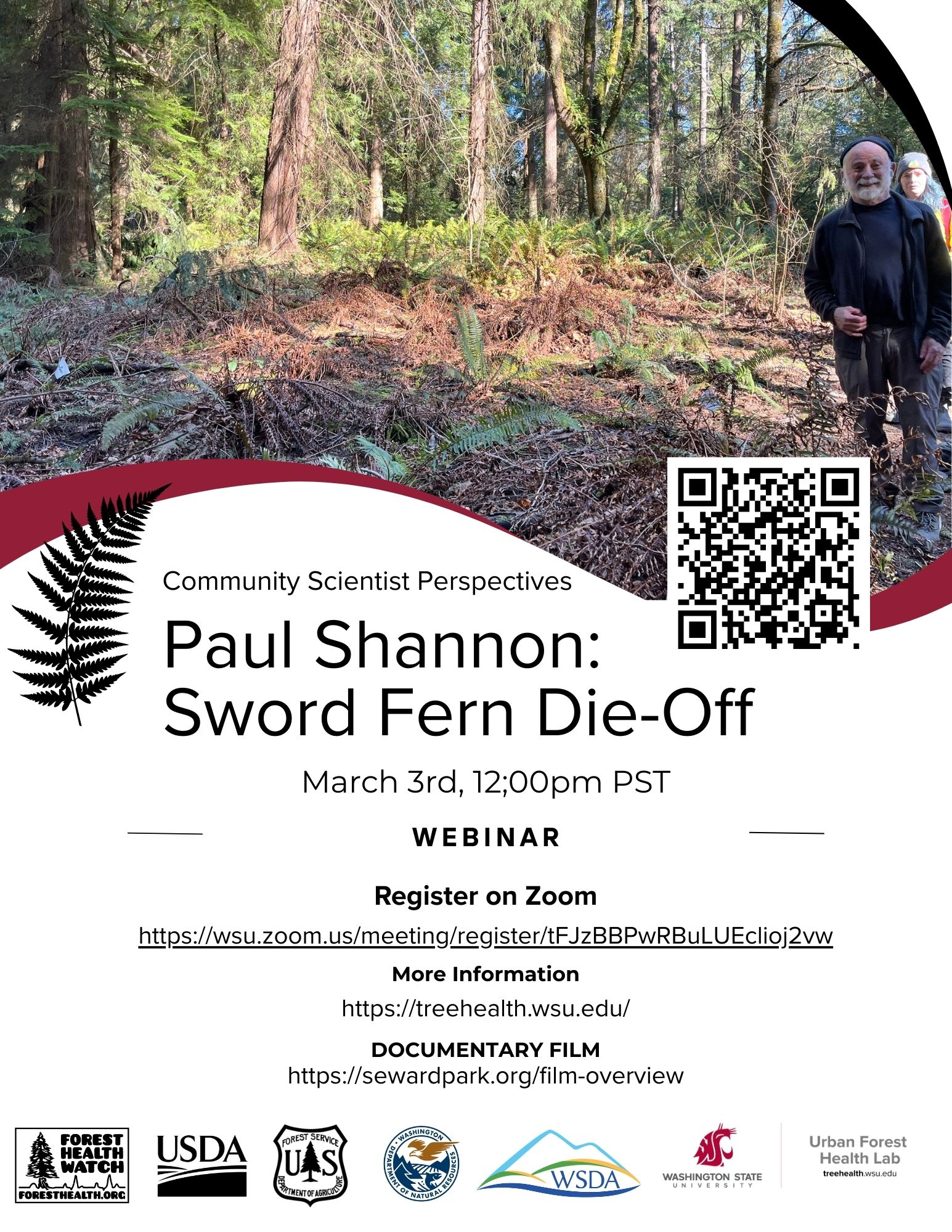 Paul Shannon - Western Sword Fern Die-Off Flyer