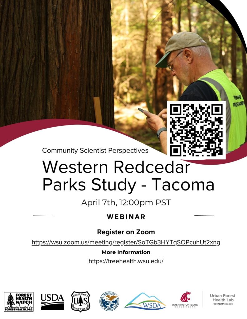 Webinar Flyer - Point Defiance Park Watch