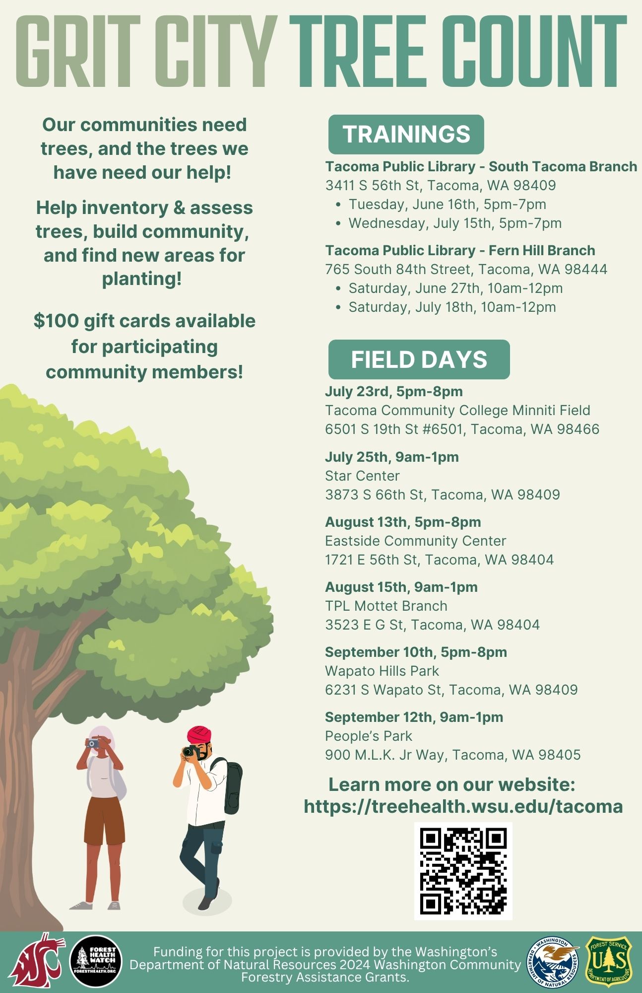 Grit City Tree Count event flyer