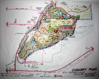 Aerial view of future bear center.