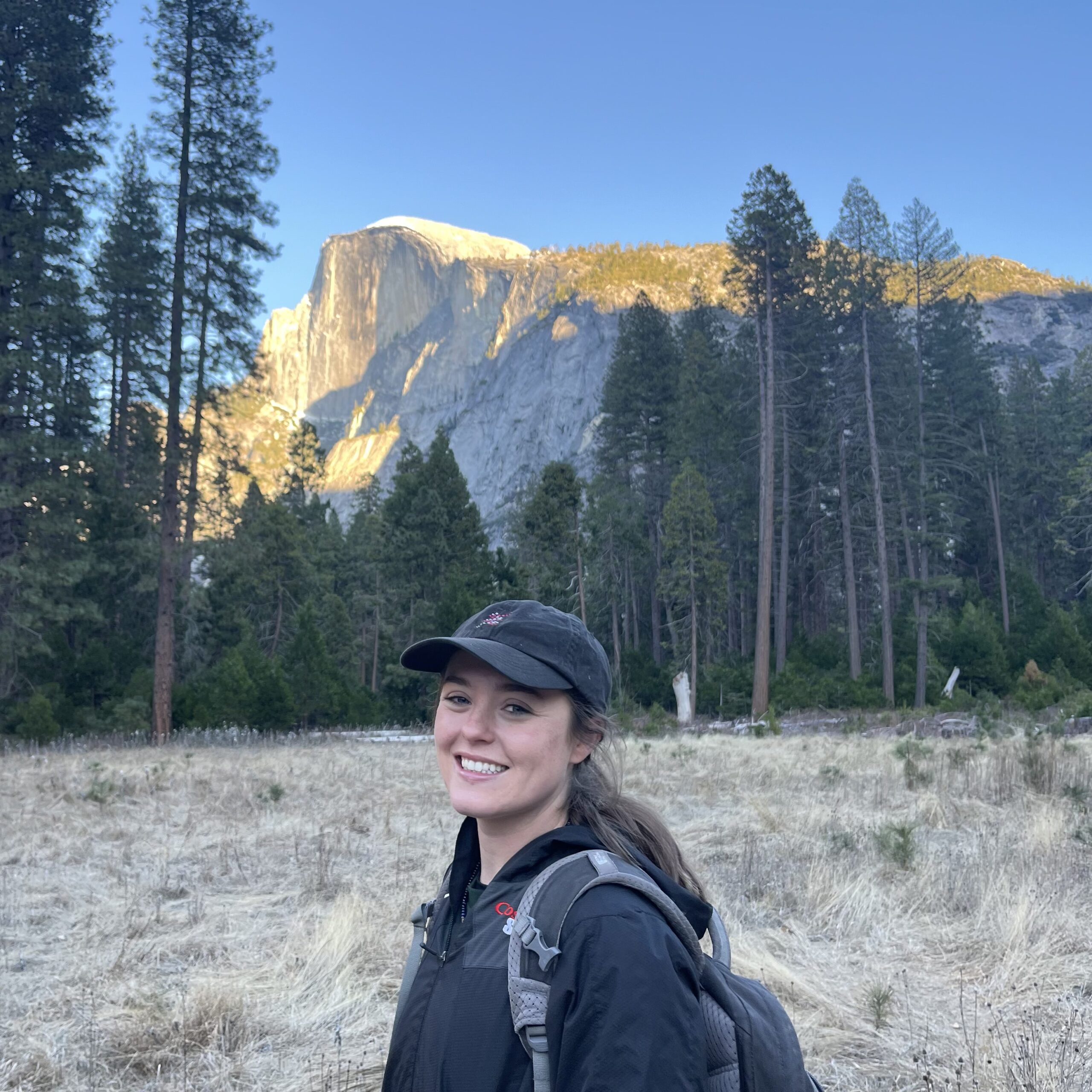 Student Alexis Enstrom at Yosemite 