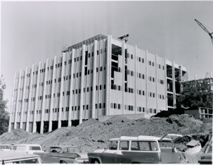 Heald Hall during construction