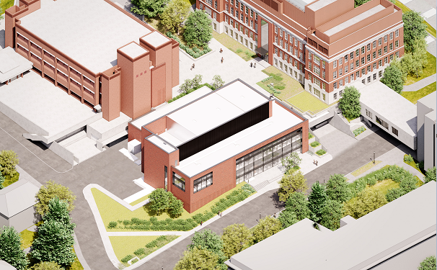 Conceptual drawing of the new Integrated Sciences Building.