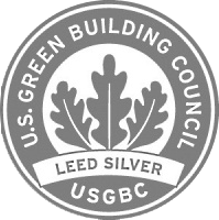 US Green building certified stamp.