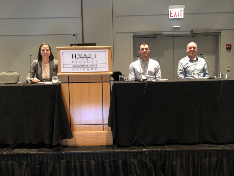 Christine, Gerik, and Deloitte analyst Alexander Carlson speak about Adaptive Grants Forecasting at the NACUBO 2024 Planning, Budgeting, and Analytics Forum in Chicago, September 24, 2024. 