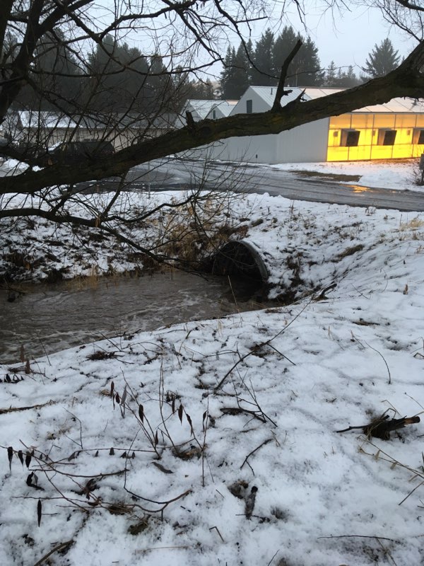 Airpot creek flooding