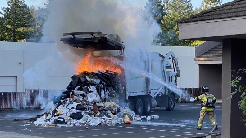 Garbage Truck Fire