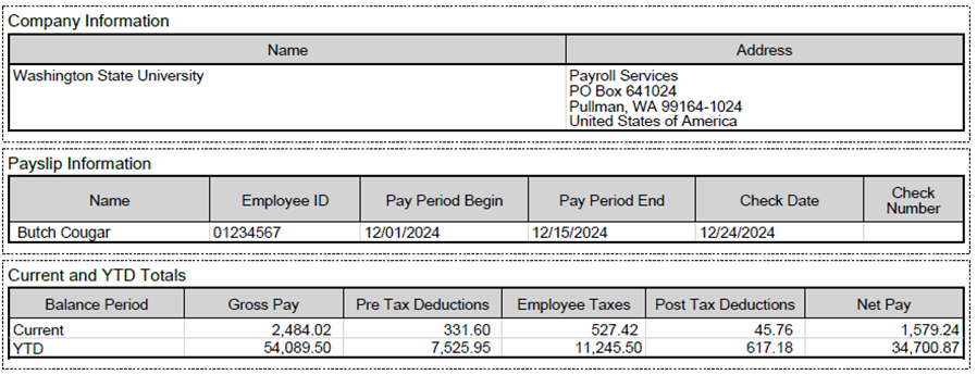 Taxes | Payroll Services | Washington State University