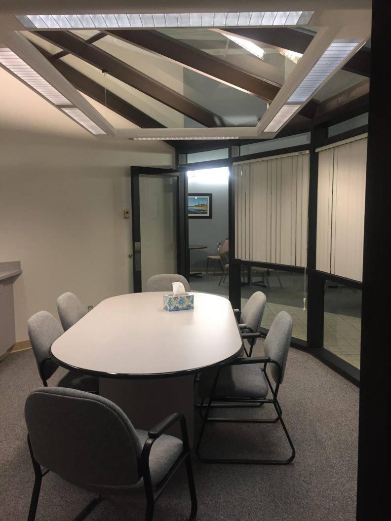 An image of one of the conference rooms