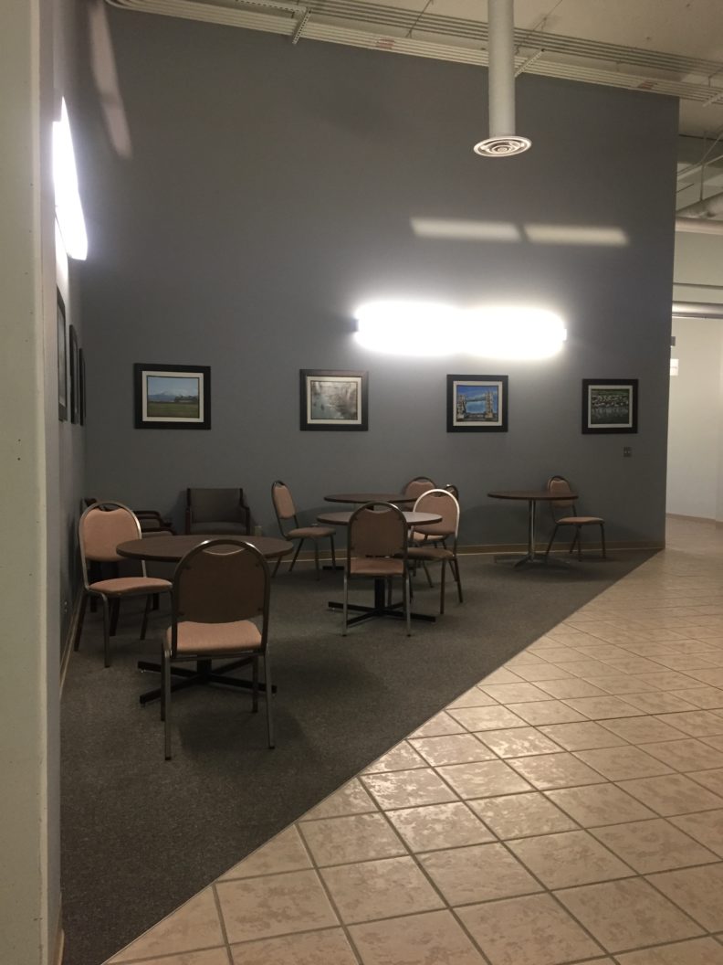 An image of a communal working and social area