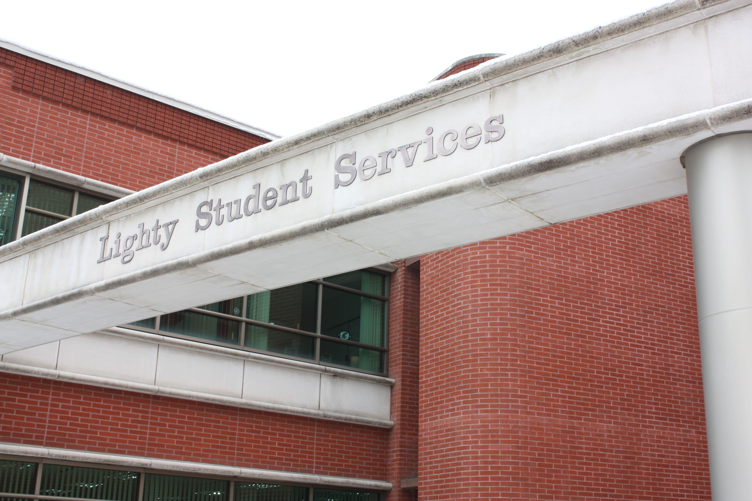 Student volunteers pause for a photo while working at the annual WSU Cesar Chavez blood drive.