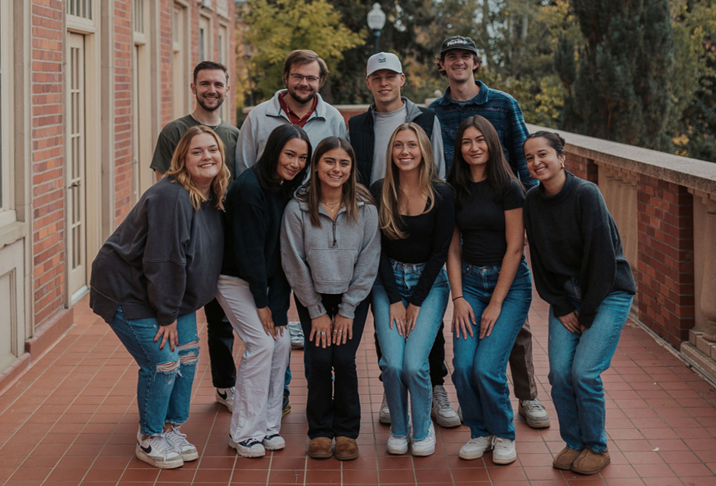 WSU Everett Rocket Team members with the rockets each built before they developed their final rocket design.