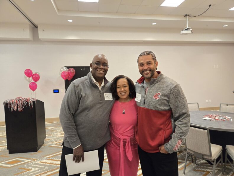 Dr. Charles Weatherby and Shauna Weatherby with CAS Advisory Board member Dr. Serign Marong