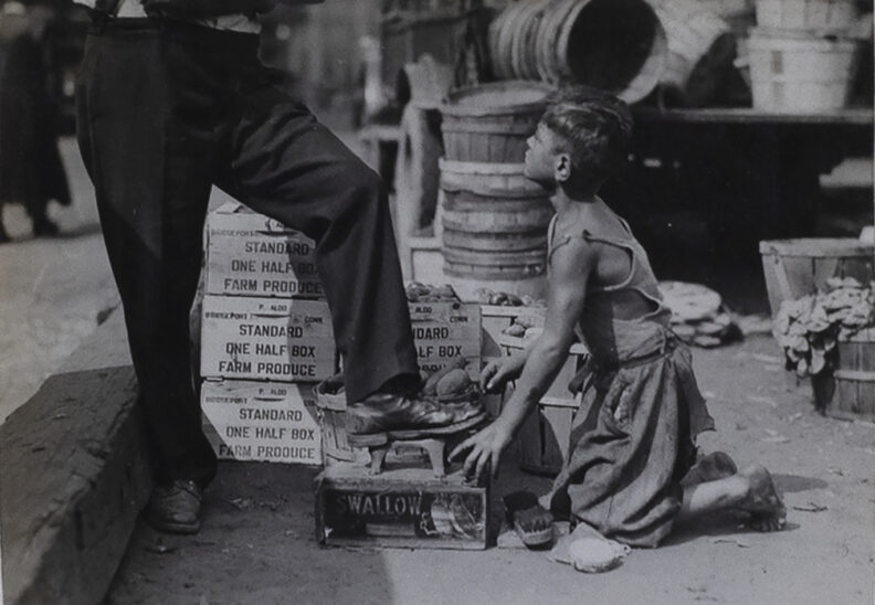Lewis Hine, Shoeshine Boy, circa 1908-1921