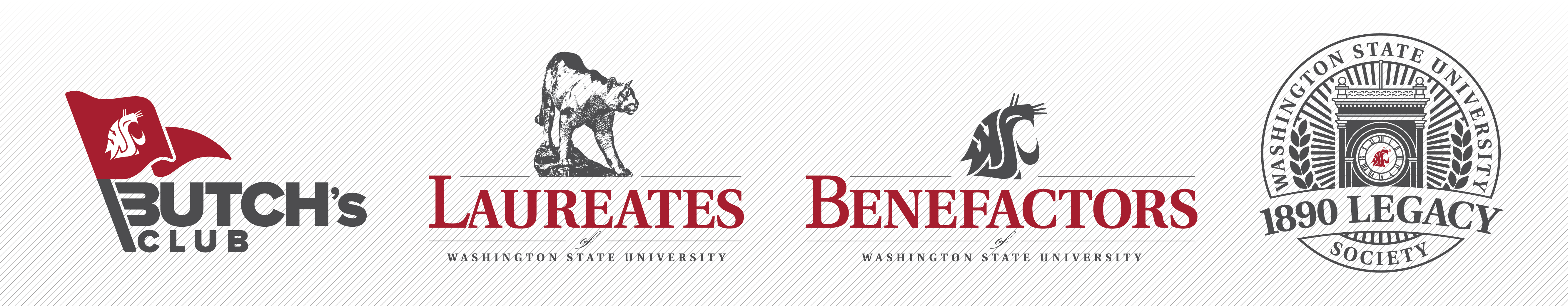 A footer image with logos to the four WSU Foundation giving societies.