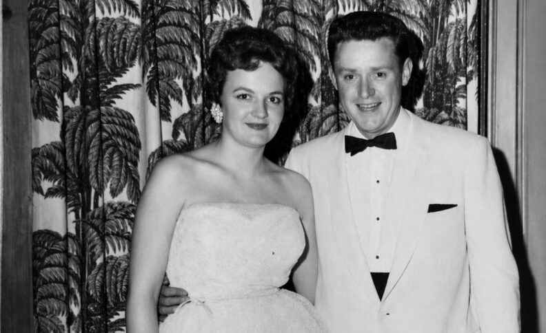 Marge and Stan on their first date at the 1957 Senior Ball.
