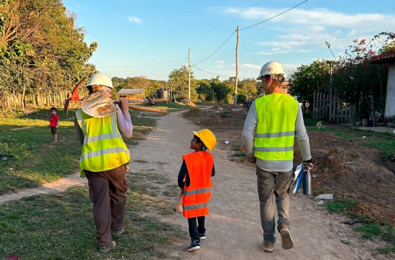 Three WSU engineering students participated in a summer project to construct a water distribution system in rural Bolivia.