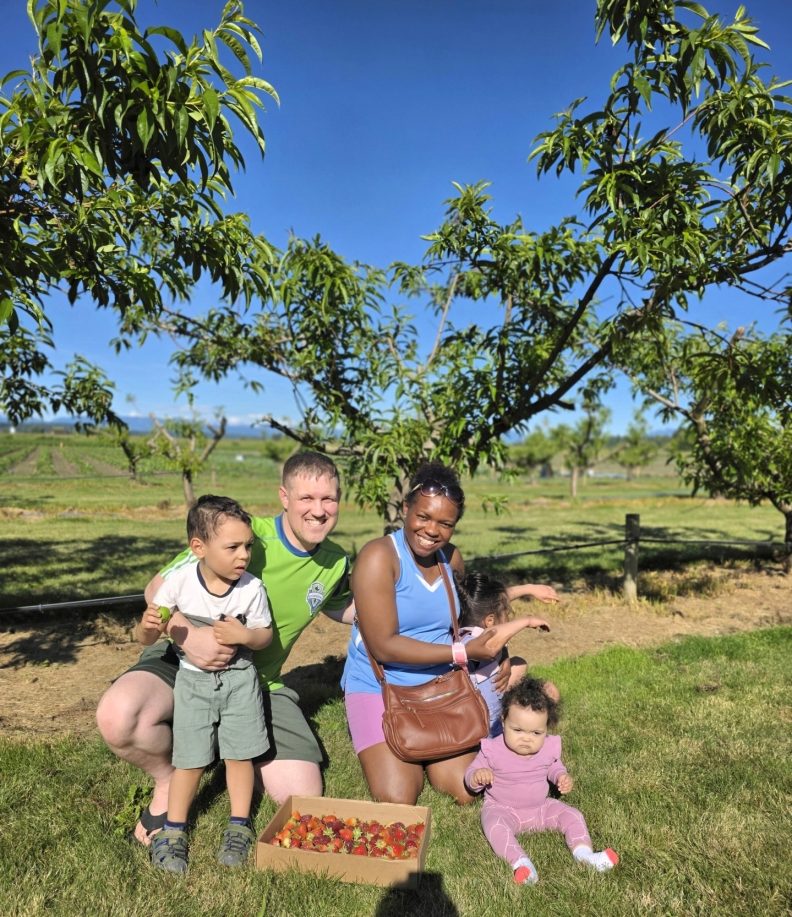 Caroline Njeri Moore and her family