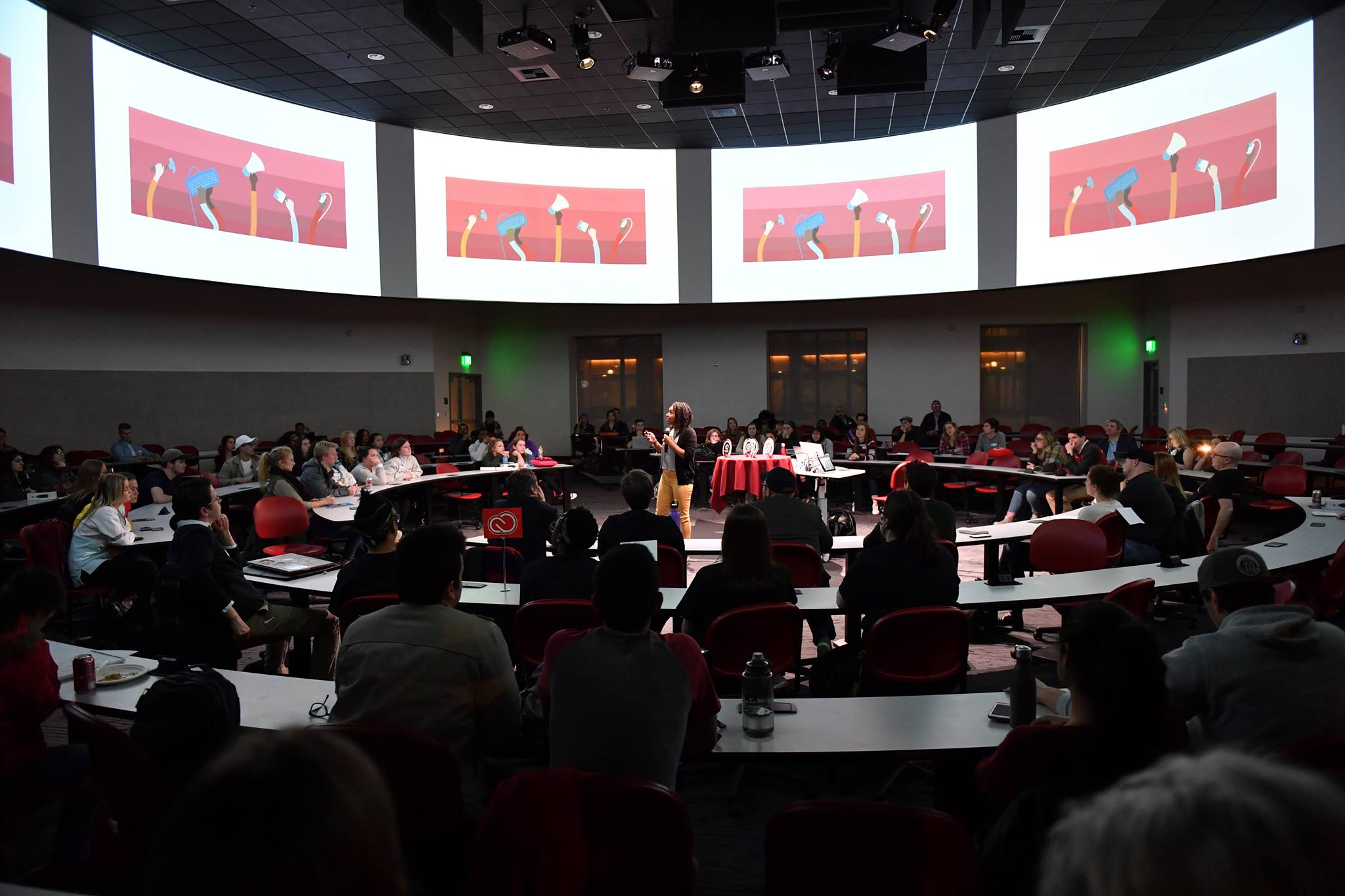 Photo: Teaching in the round in Spark G45.