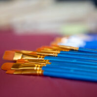 Untold Stories Event paintbrushes