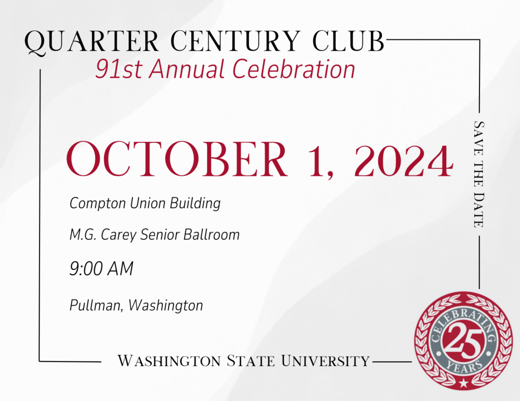 Quarter Century Club 91th Annual Celebration