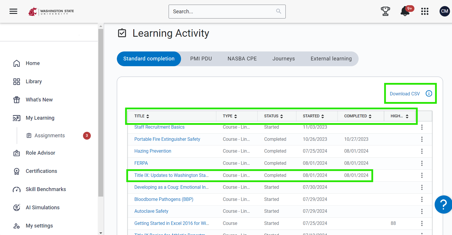 Learning Activity