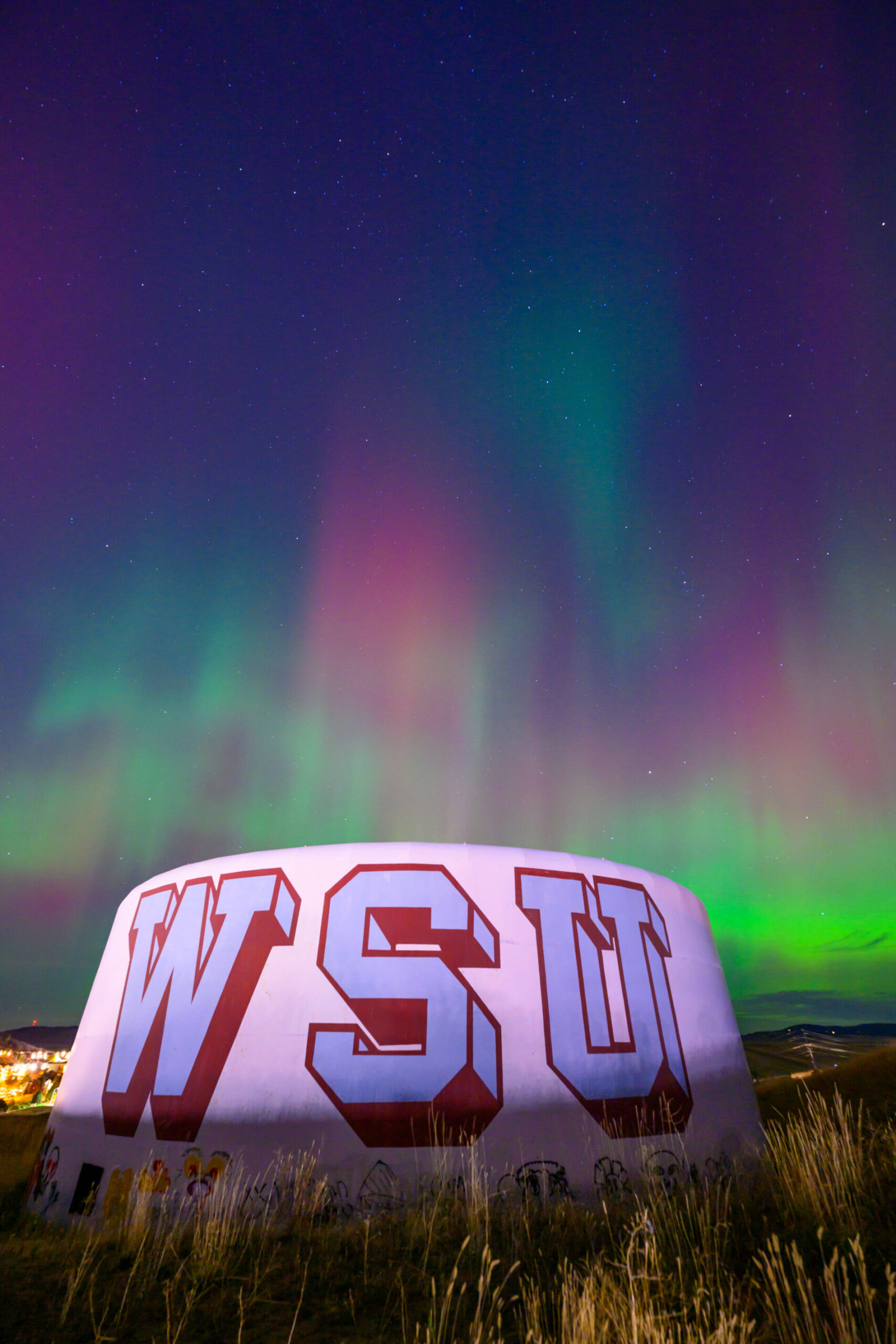 Aurora Display over the Pullman campus