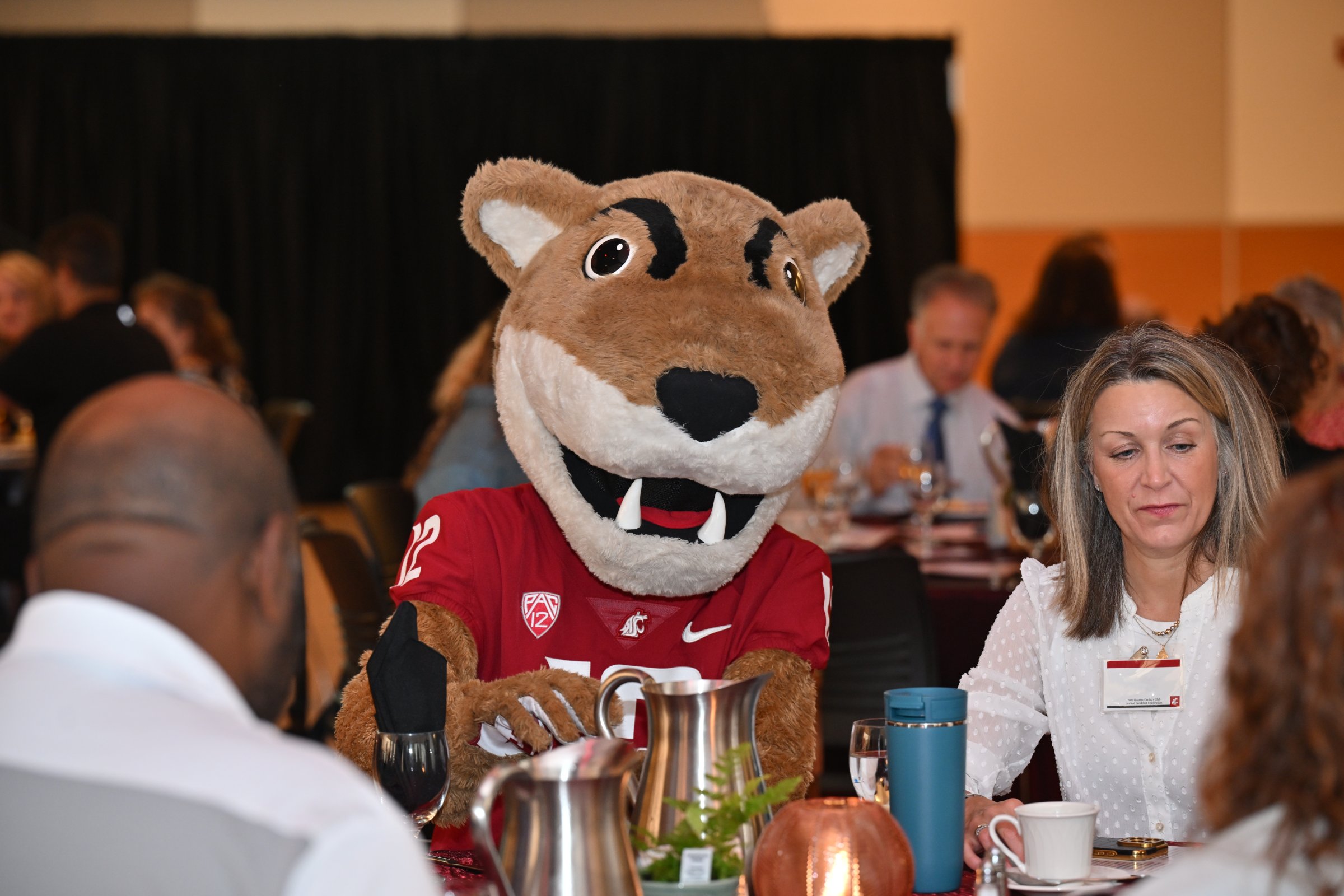 Butch Cougar at an employee event.