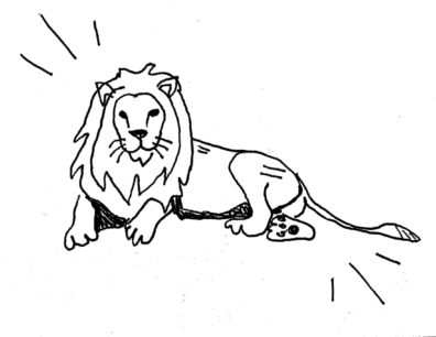 lion doodle by Noelle