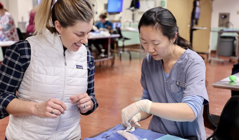 Student in clinical simulation 