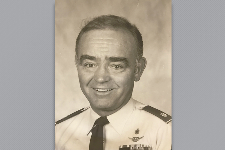 Dr. Duff in his military uniform.