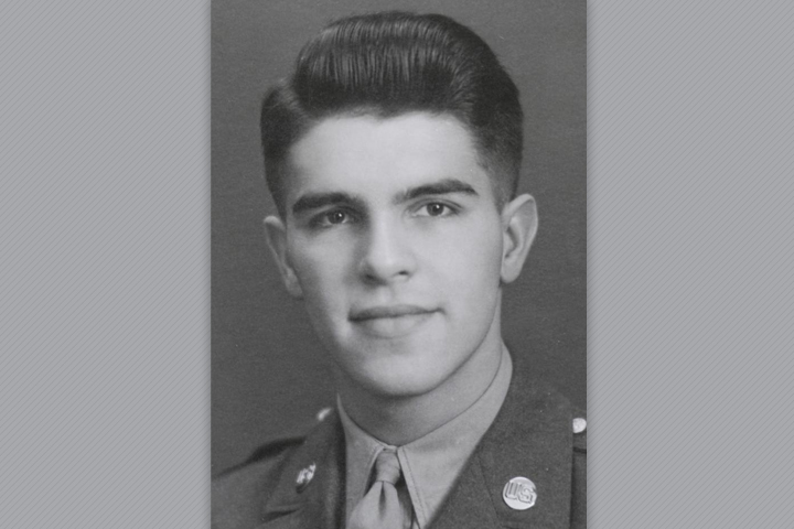 Walter in his military uniform.