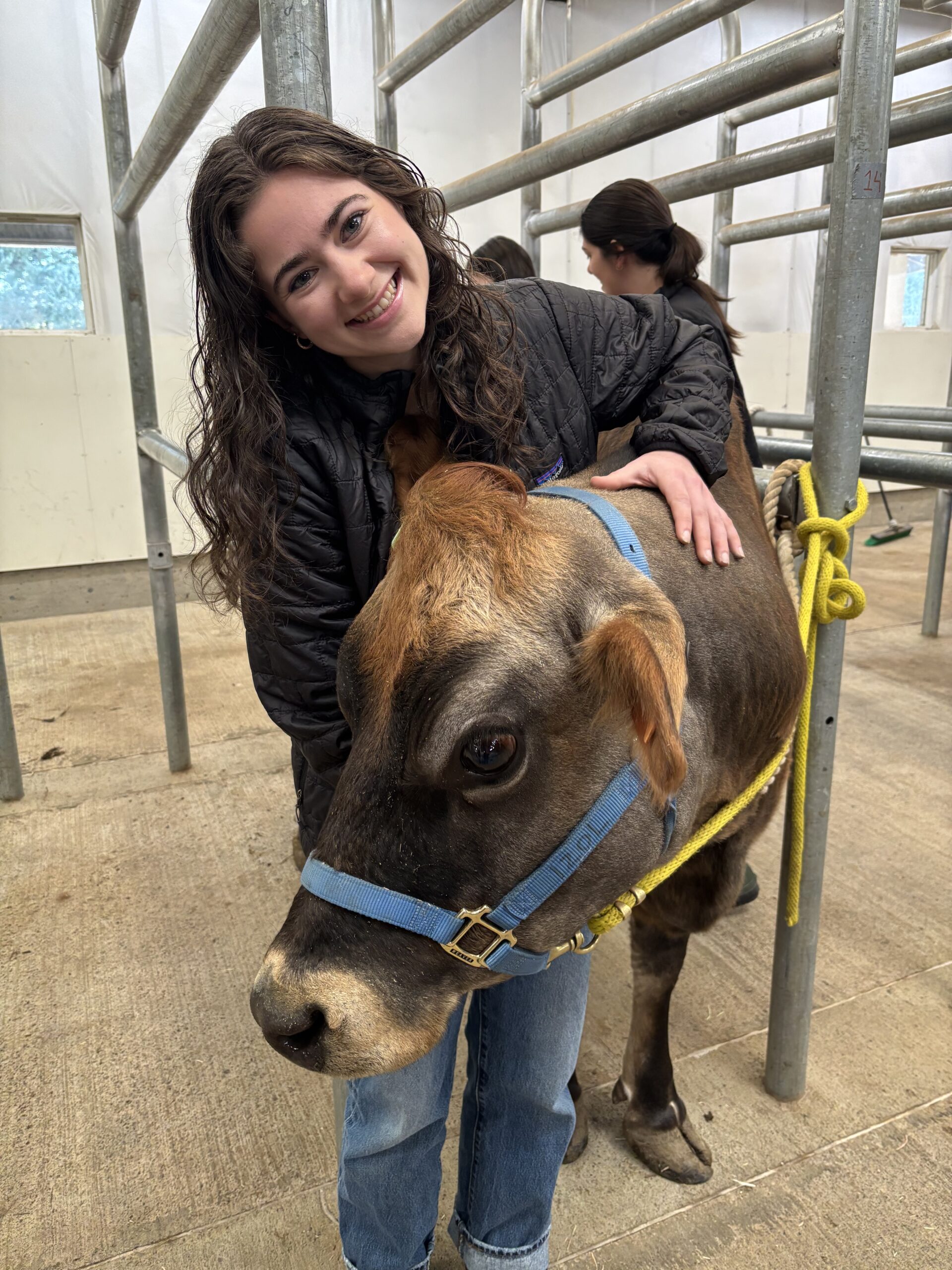DVM student Kaetz King takes a selfie with a horse