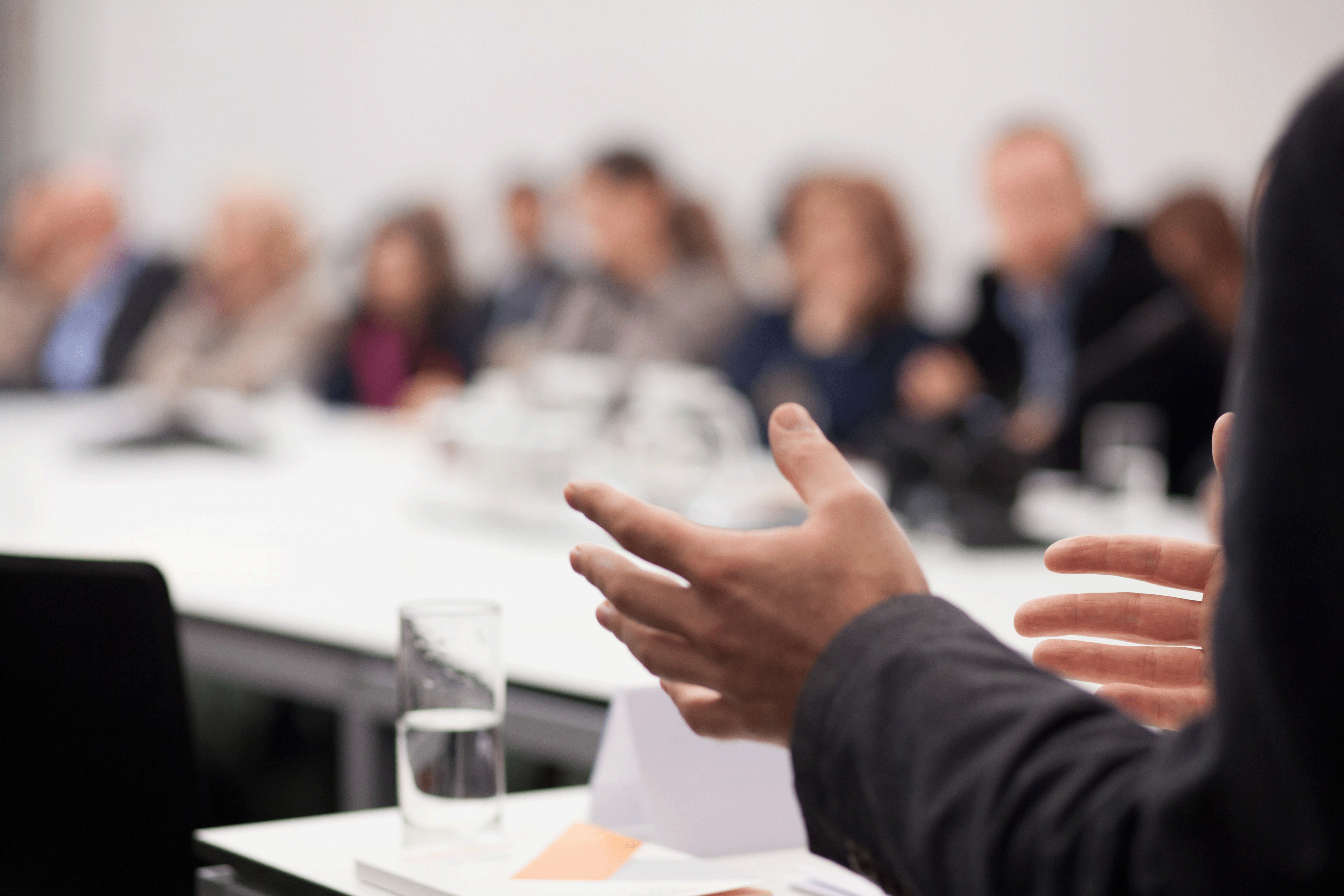 people in a conference