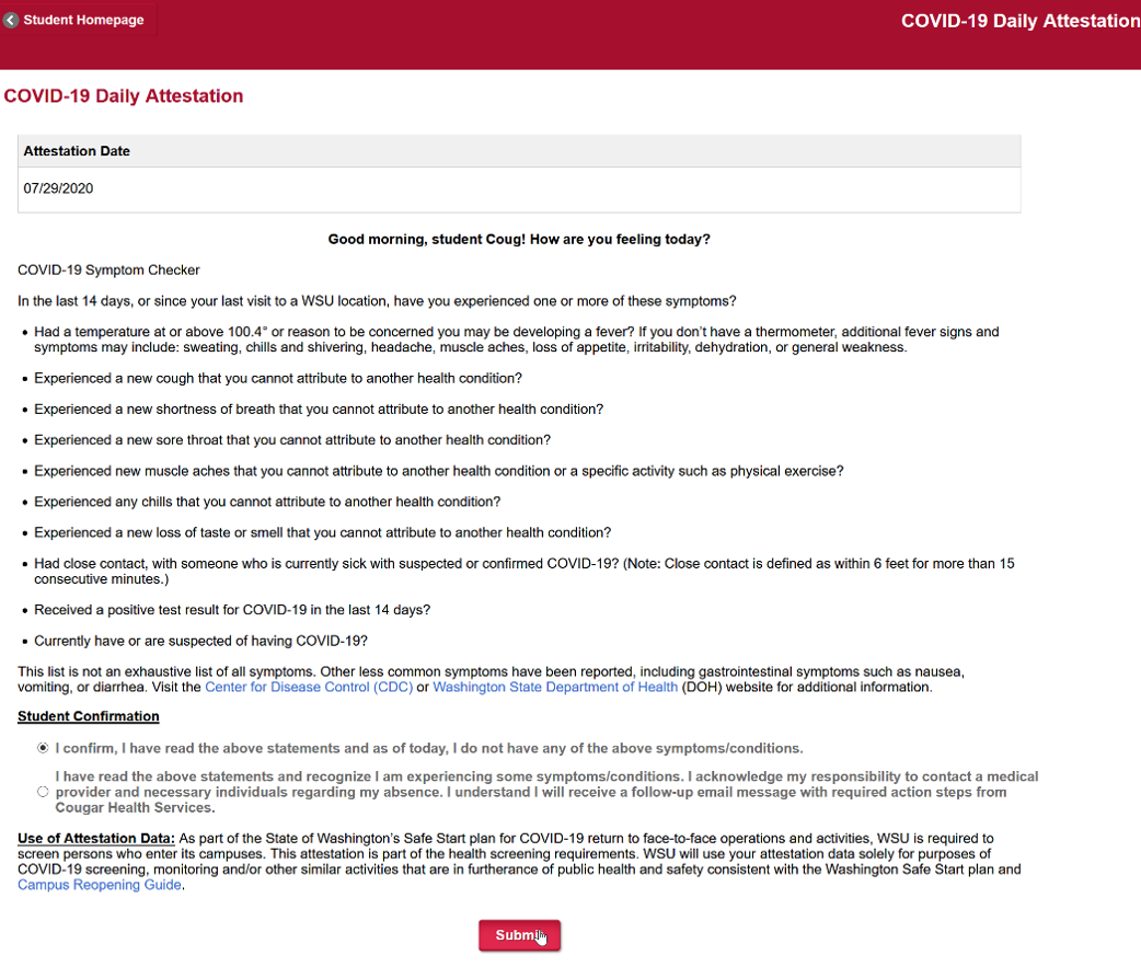 COVID Attestation with Cursor