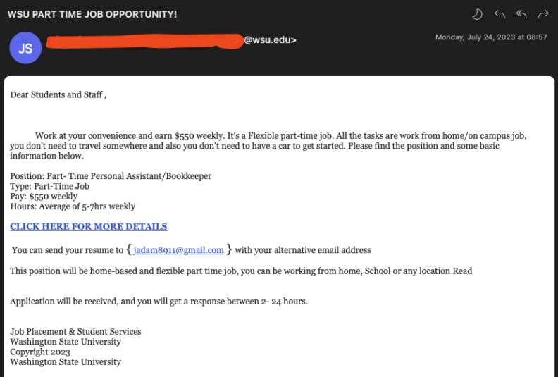 Examples of Phishing Emails