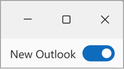 Toggle to disable new Outlook for Windows