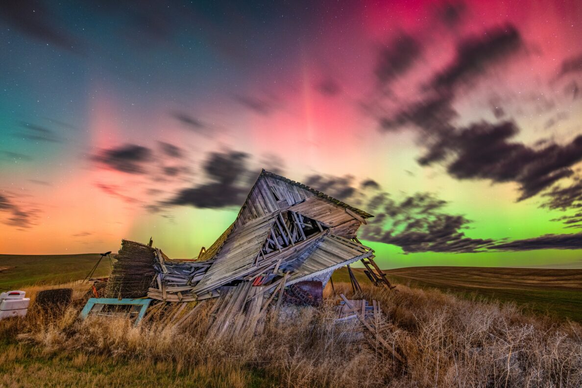 Northern lights near Kamiak Butte