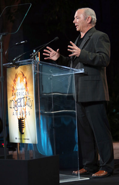 Natural science award winner Dr. Michael Skinner speaks during the Smithsonian Magazine's 2nd American Ingenuity Awards Tuesday, Nov. 19, 2013 in Washington. Award winners include Dr. Adam Steltzner, technology; Dr. John Rogers, physical science; Dr. Caroline Hoxby, education; Dave Eggers and Mimi Lok, social progress; Dr. Caroline Winterer, historical scholarship; Doug Aitken, visual arts; Saumil Bandyopadhyay, youth; and St. Vincent, performing arts. (Sharon Farmer/sfphotoworks)