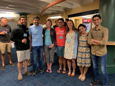 People smiling, Group