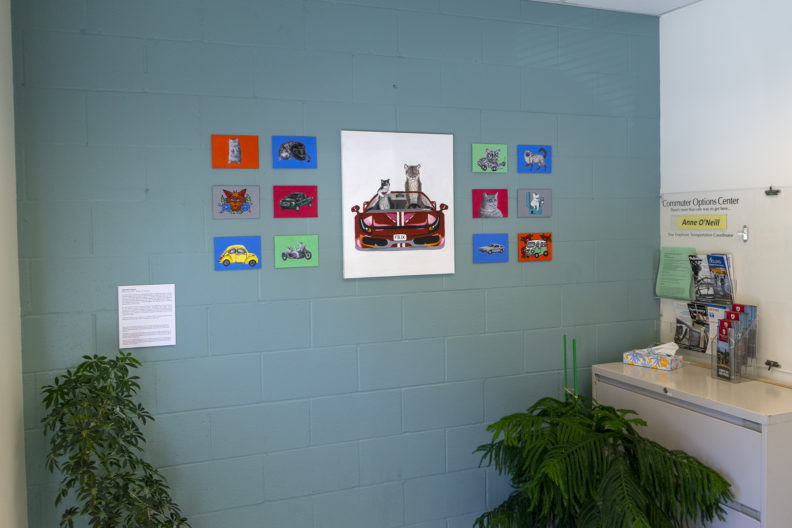 Cats in Coucars site-specific installation